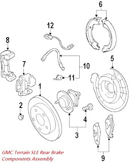 Parts Diagrams - GMC Terrain 2010 Rear ABS Part Component