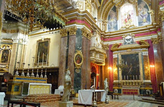 Interior de la Catedral de Mdina.