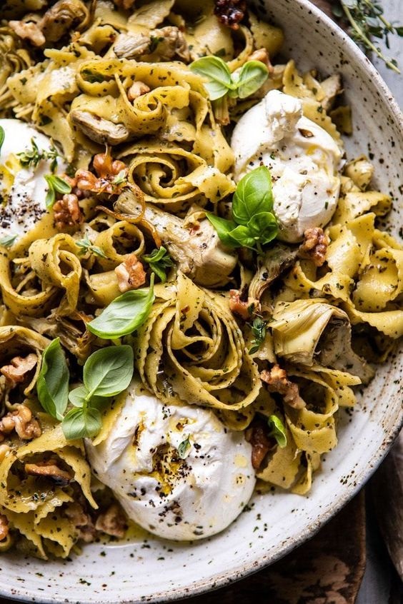 Roasted Lemon Artichoke And Browned Butter Pasta