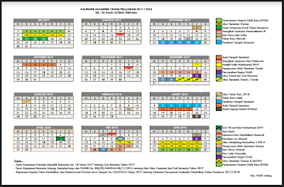 Kalender Pendidikan TK 2017/2018