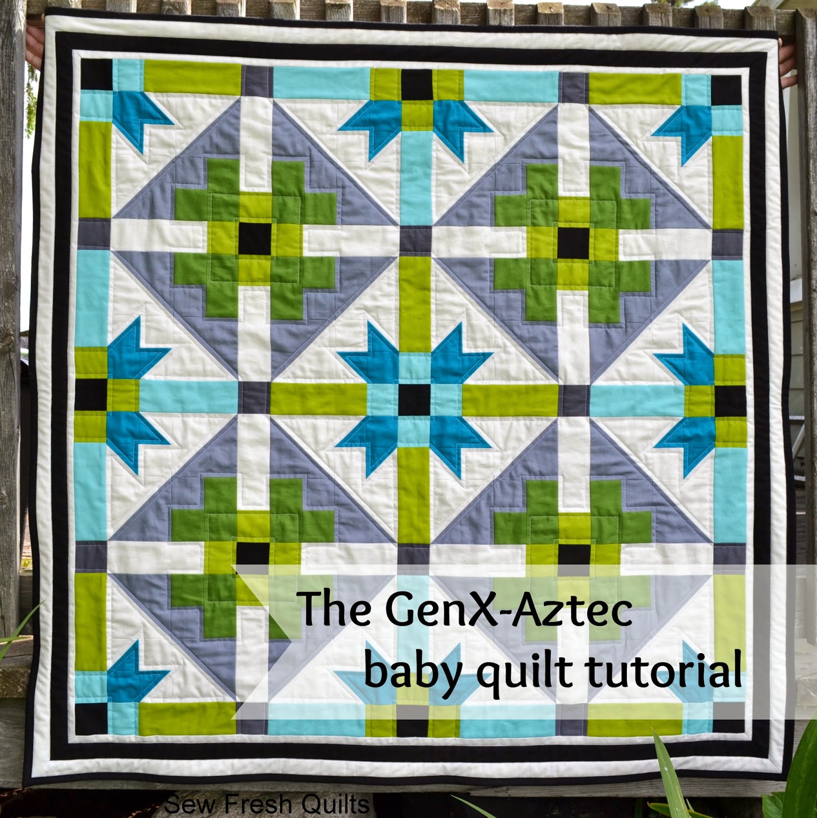 http://sewfreshquilts.blogspot.ca/2014/07/genx-aztec-baby-quilt-with-tutorial.html