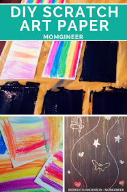 DIY scratch art paper in 3 easy steps! | Meredith Anderson - Momgineer