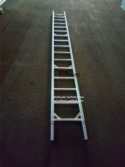 scaffolding structure ladder system - layher type steel access steel ladder - roof fixed scaffold- hatch scaffold construction equipment- building materials tubes scaffolding -hot dip galvanized 