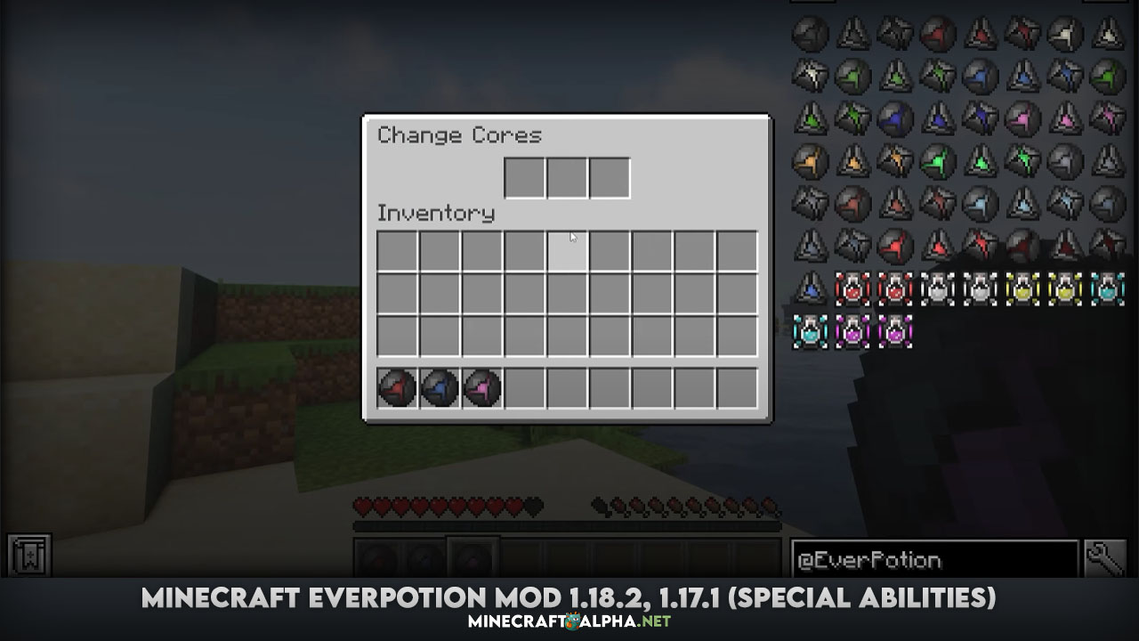 Minecraft EverPotion Mod 1.18.2, 1.17.1 (Special Abilities)