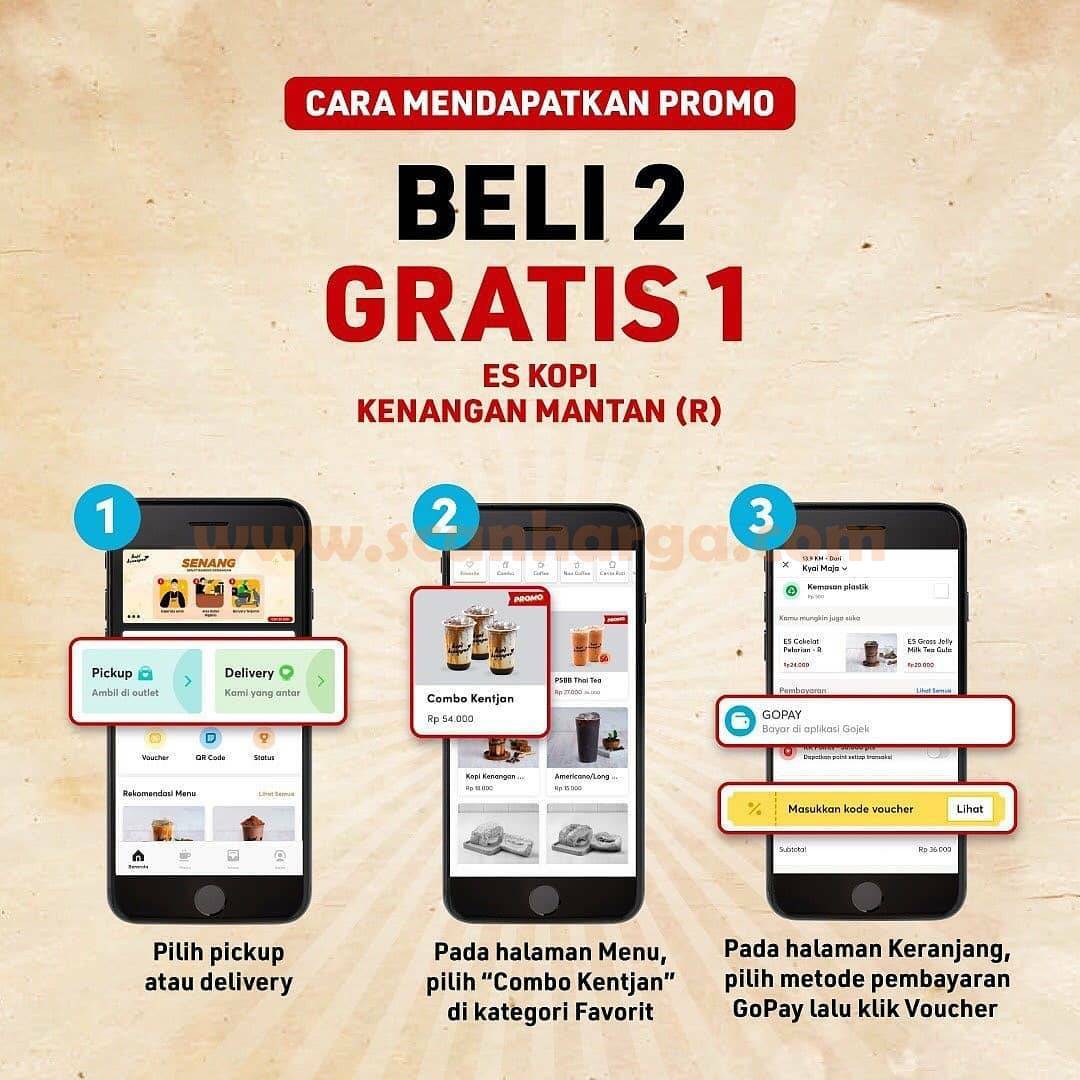 KOPI KENANGAN Promo Cashback 40% + Beli 2 GRATIS 1! Diskon GAJIAN dari GOPAY