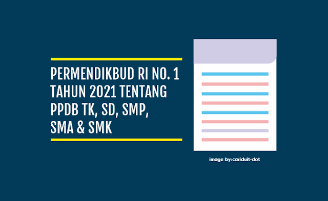 Permendikbud RI Nomor 1 Tahun 2021 Tentang Juknis PPDB TK, SD, SMP, SMA dan SMK