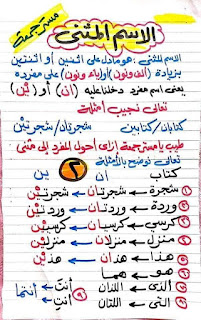 نحو الصف الرابع الإبتدائى الترم الثانى مستر جمعه قرنى لبيب شرح الاسم المثنى