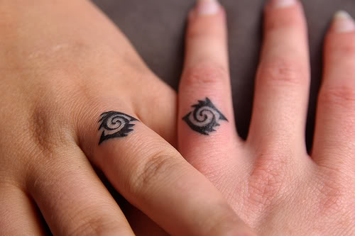 wedding ring tattoos. my wedding ring tattoos.