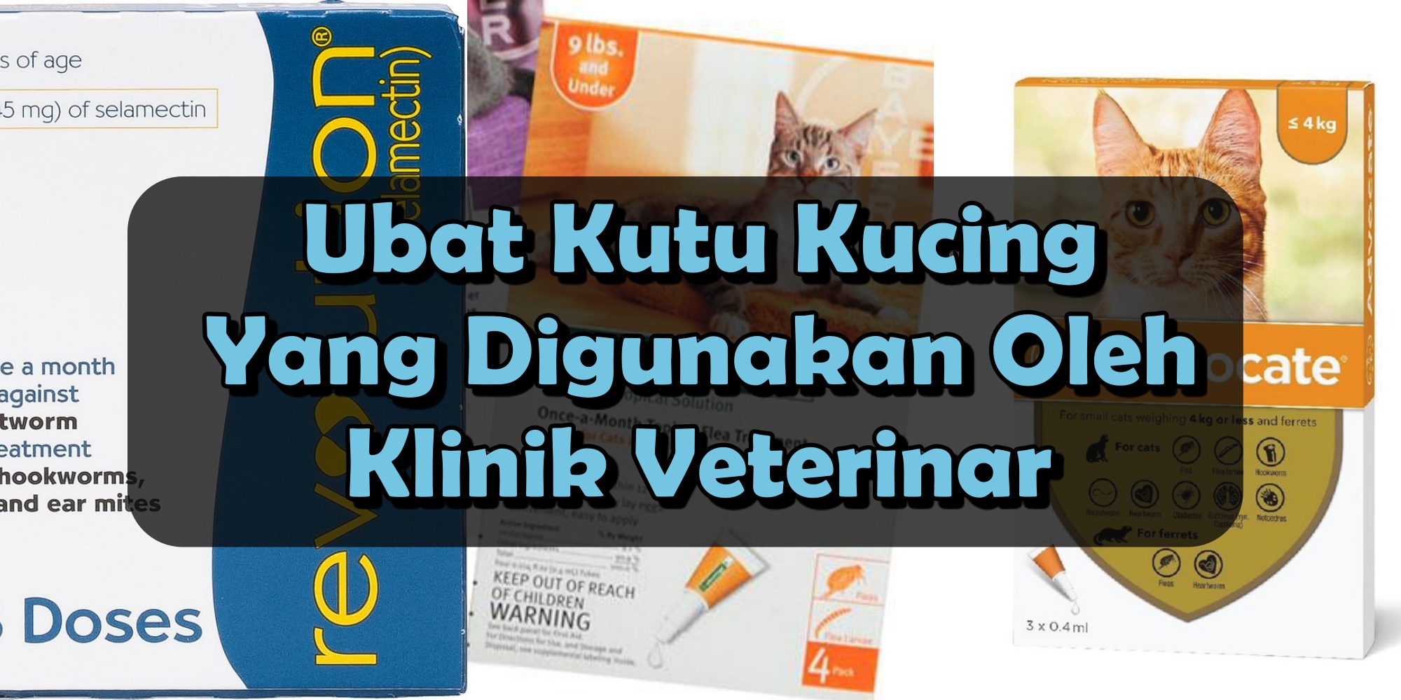 Ubat Kutu Kucing Yang Digunakan Oleh Klinik Veterinar