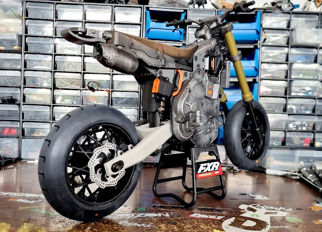 Dieselpunk Post Apocalypse Promoto MX with Proline Racing Supermoto WheelsTires - WiP by Danny Huynh Creations