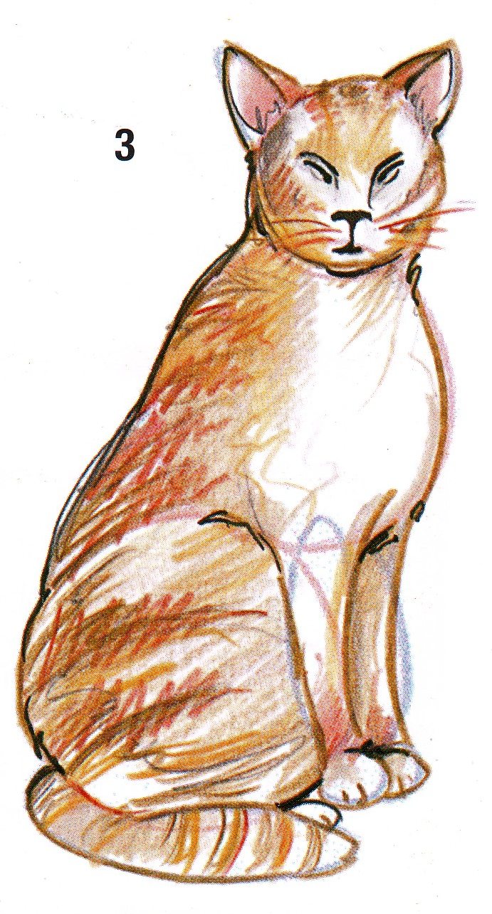 Menggambar Kucing - Seni Rupa