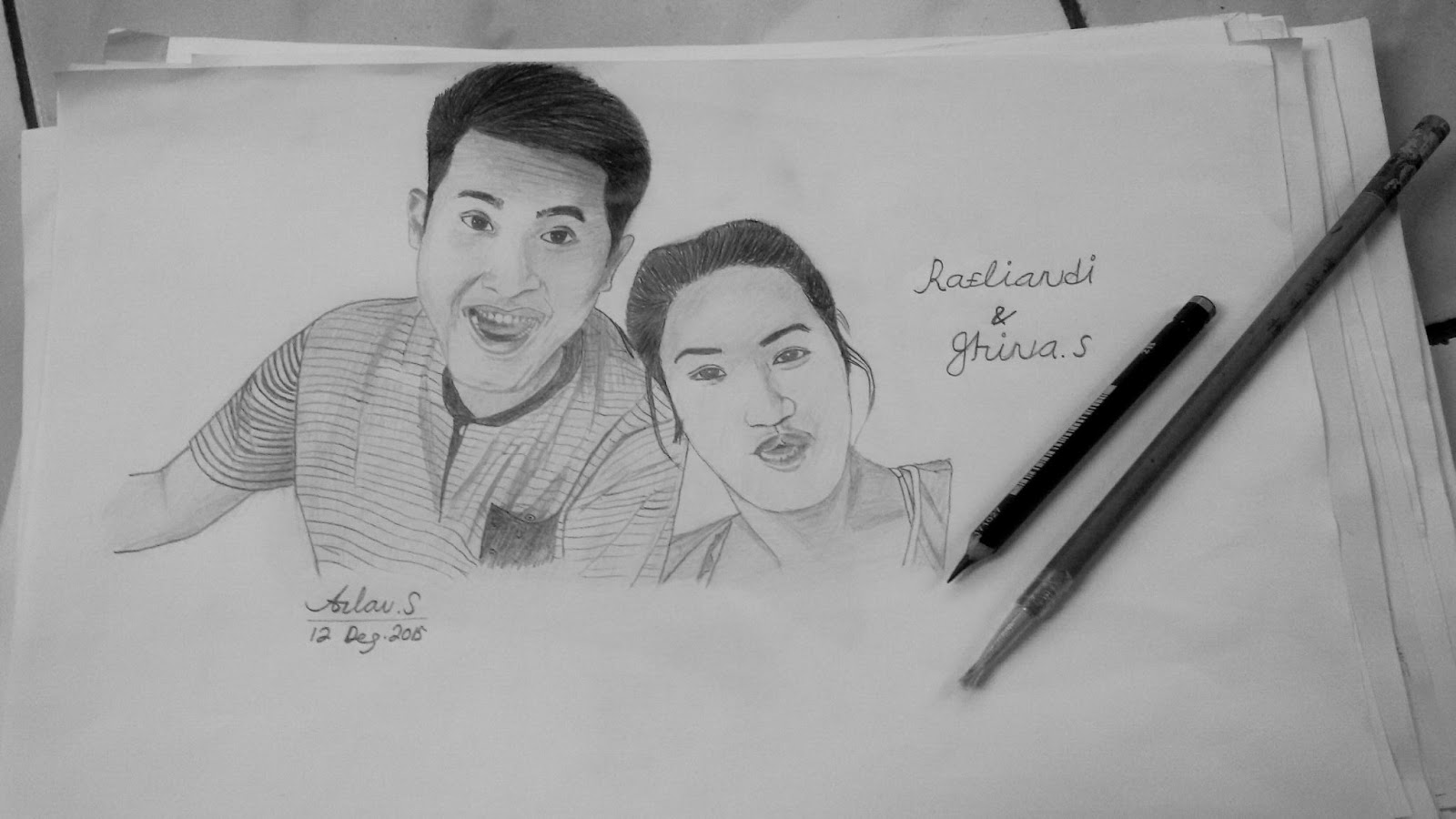 Hasil Gambar Sketsa Wajah