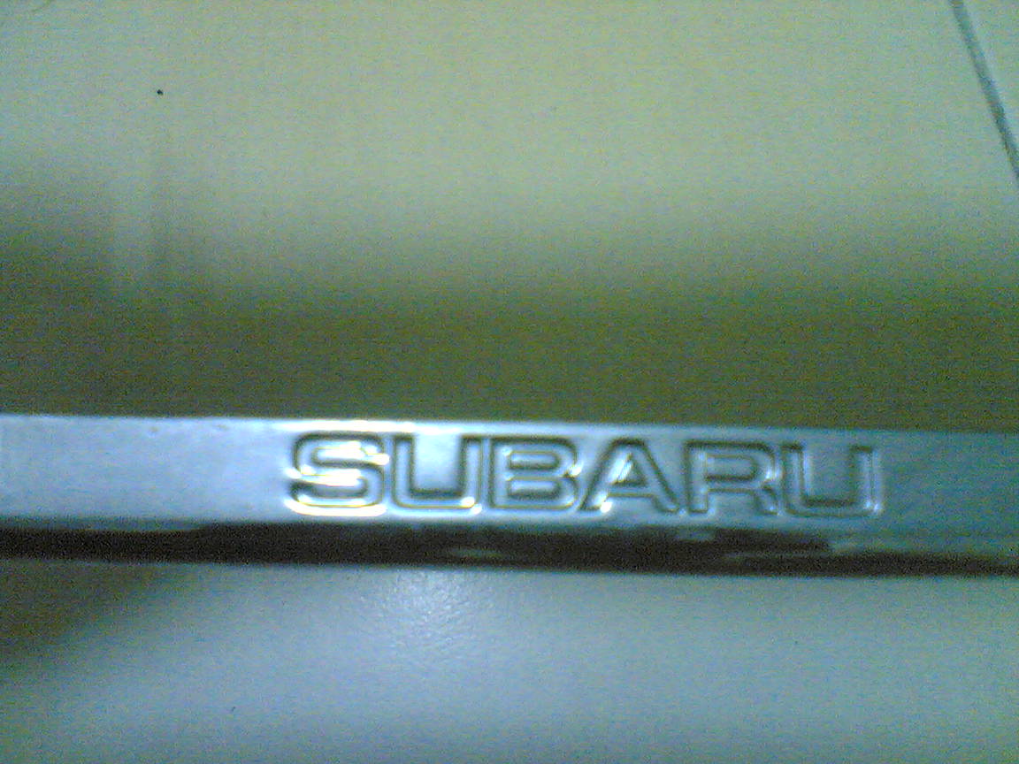 BESIHITAM AUTOPARTS: PLATE HOLDER CHROME FOR SUBARU