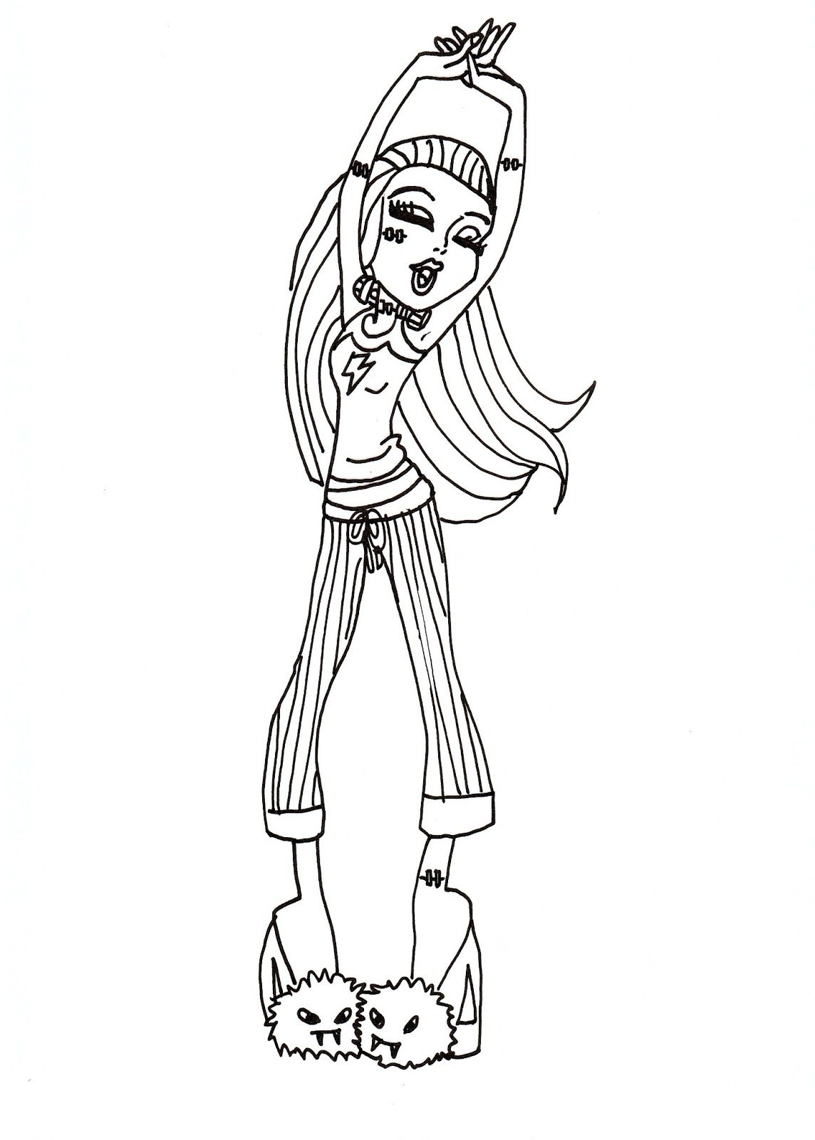 Download Free Printable Monster High Coloring Pages: October 2012