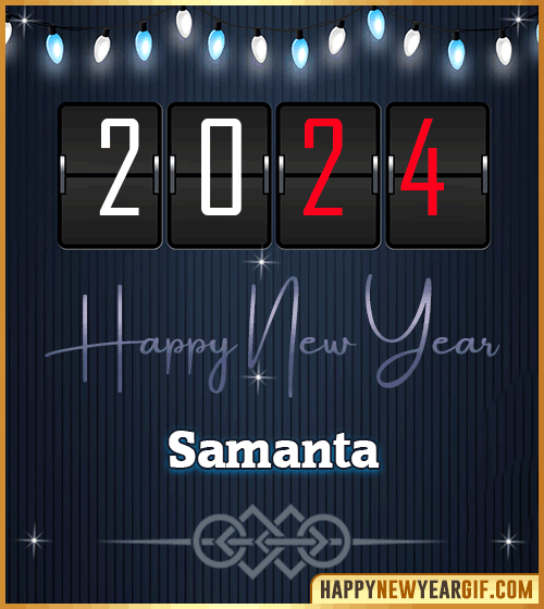 Happy New Year 2024 images for Samanta