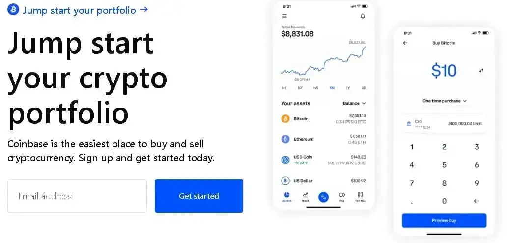 How to jubp start your crypto portfolio with coinbase, the easiest place to buy and sell cryptocurrencies