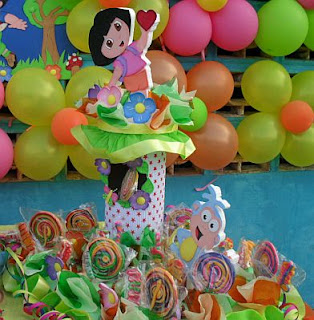 Children's Parties Decoration Dora the Explorer, centerpieces