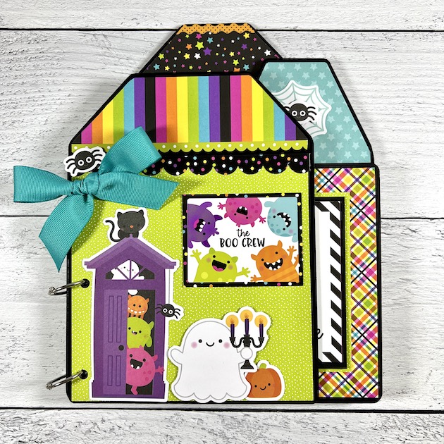 Halloween House Shaped Scrapbook Album By Artsy Albums