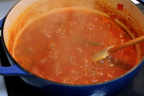 Quick cooked fresh tomato sauce