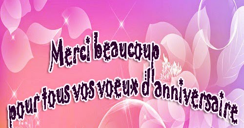 Image De Remerciement Pour Mon Anniversaire