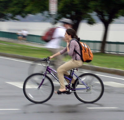 Bicycle rain Boston