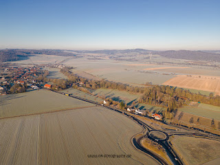 Drohnenfotografie dji 3 Mini Pro Panorama Sonnenaufgang Weserbergland Olaf Kerber