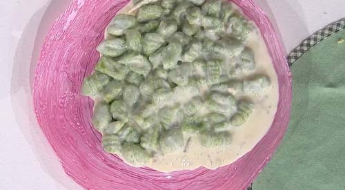 Gnocchi verdi al gorgonzola ricetta Daniele Persegani