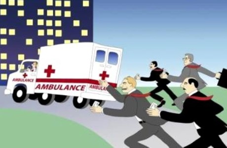 The ambulance was stolen around 320 am