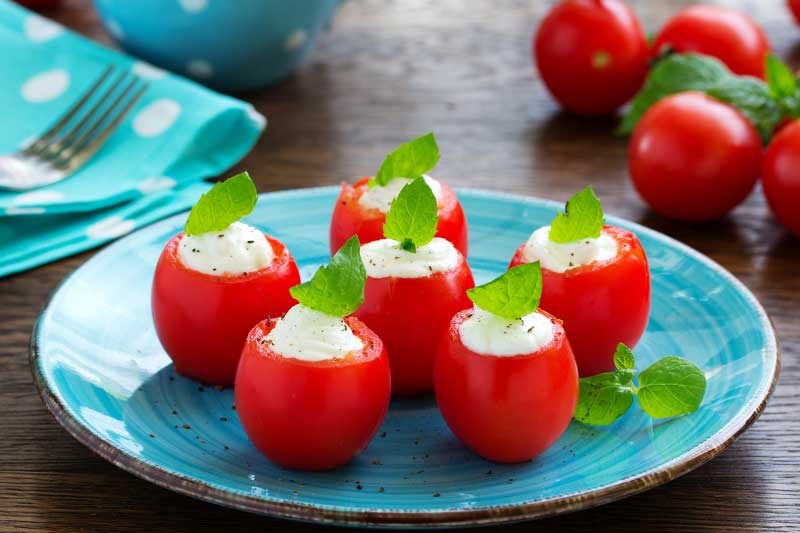 3. Stuffed Cherry Tomatoes