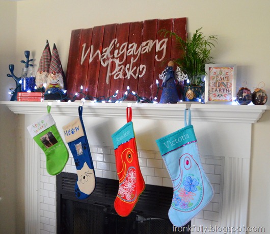 Christmas mantel