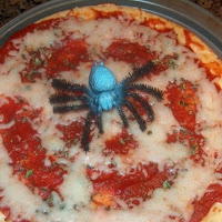 Spider Web Pizza Recipe perfect for October and Pizza Month