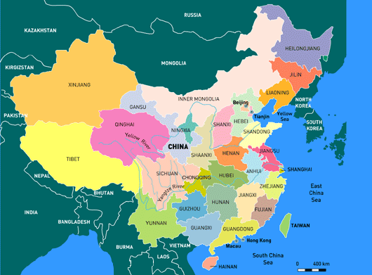 maps of china for kids