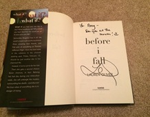 Before I Fall signed