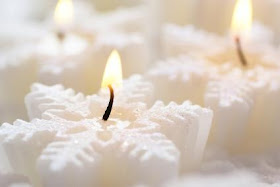 Floating Candles Christmas Wallpaper