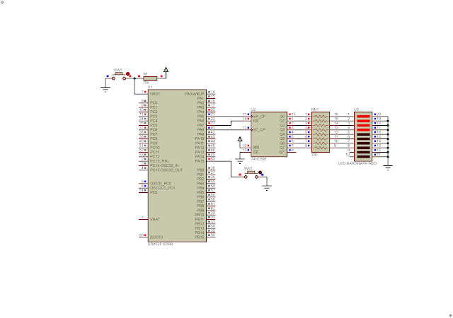 STM32F103R6 SPI Interfaces To SN74HC595N Shift Registers