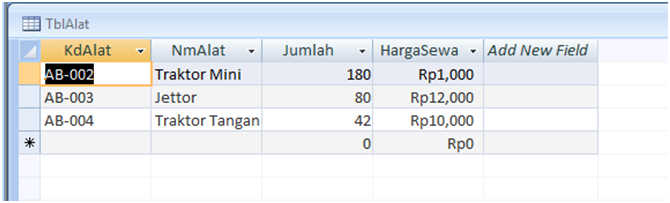 Source Code Program Rental Alat Berat  Contoh Program 