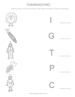 Free Thanksgiving Worksheets