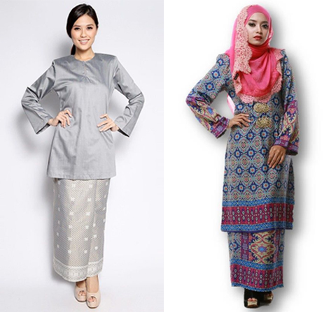 15 Contoh Gambar Model  Baju  Bahan Songket  Terbaru 2019