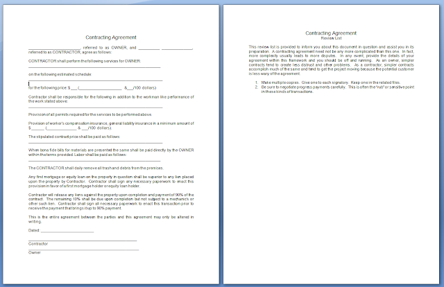 Contracting Agreement