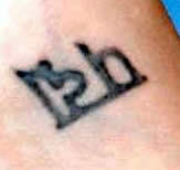 Jessica Alba wrist tattoo close-up