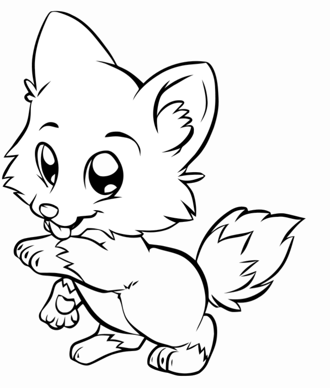 Kids Puppy Coloring Pages 7