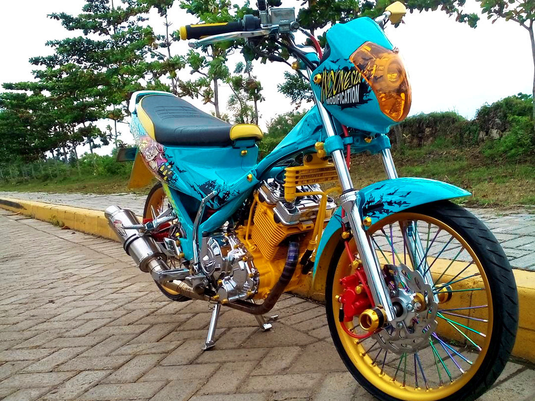 50 Foto Gambar Modifikasi SATRIA FU Build Up Thailand Air Brush