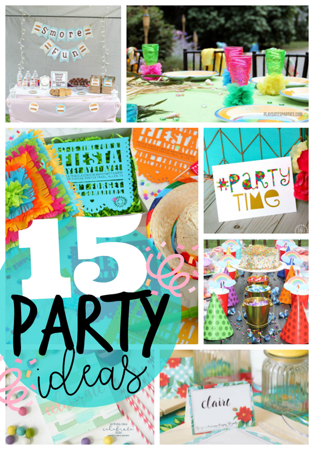 15 Party Ideas at GingerSnapCrafts.com #party #partyideas #partyfavors