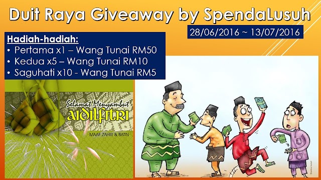 Duit Raya Giveaway by SpendaLusuh