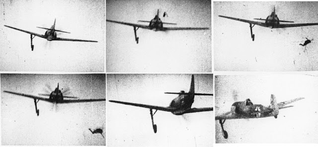 Gun camera footage of an Fw 190 being shot down in May 1942 worldwartwo.filminspector.com