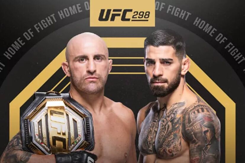 Live stream of the match between Alexander Volkanovski and Ilya Topuria at UFC 298