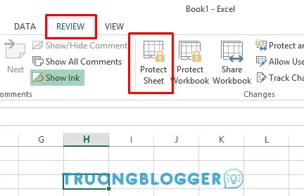 Cách khoá Sheet hoặc một vùng nội dung của Sheet trong Excel