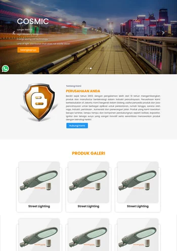 landing page blogspot