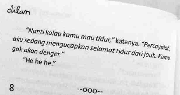 Inilah Quotes Dilan Rindu kepada Milea [ Novel Dilan Karya 