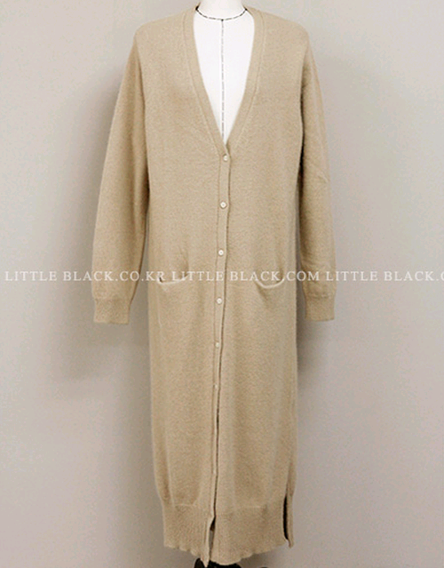 Long Button Knit Cardigan